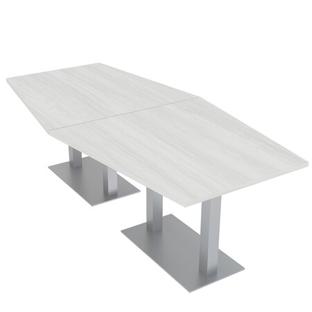 Skutchi Designs 45 in W, 96 in L, 29 in H, Engineered Wood Top, White HAR-HEX.IR-46x93-DOU-WHCYPRESS